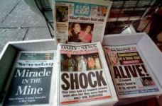 newspapers on mine miracle